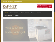 Tablet Screenshot of kaf-met.pl